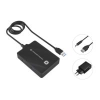 Conceptronic HUBBIES11BP station d'accueil USB 3.2 Gen 1 (3.1 Gen 1) Type-A Noir
