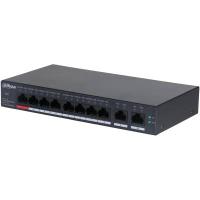 Dahua Technology DH-CS4010-8ET-110 commutateur réseau Géré L2 Fast Ethernet (10/100) Connexion Ethernet, supportant l'alimentation via ce port (PoE) Noir