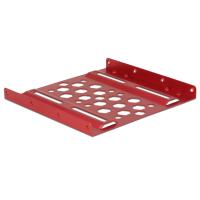 DeLOCK 21290 Obturateur de baie de lecteur 8,89 cm (3.5'') Panneau de support Rouge