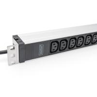 Digitus Multiprise avec profilé en aluminium, 12 prises, câble d'alimentation de 2 m avec fiche de sécurité, voir l’image 3 sur 4