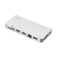 Digitus USB Type-C™ Multiport Travel Dock, 8-port