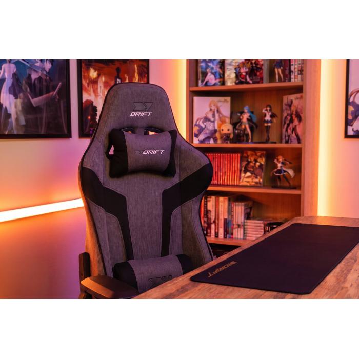 DRIFT DR90XXL Siège pour jeu vidéo Siège de jeu sur PC Siège rembourré Gris, Noir — image 37 sur 56