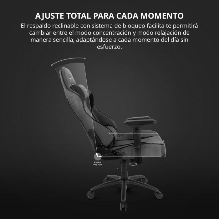DRIFT DR90XXL Siège pour jeu vidéo Siège de jeu sur PC Siège rembourré Gris, Noir — image 24 sur 56