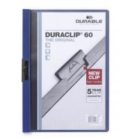 Durable Duraclip 60 protège documents PVC Bleu, Transparent