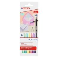 Edding 1200 Vert, Gris, Rose, Turquoise, Violet, Jaune 6 pièce(s)