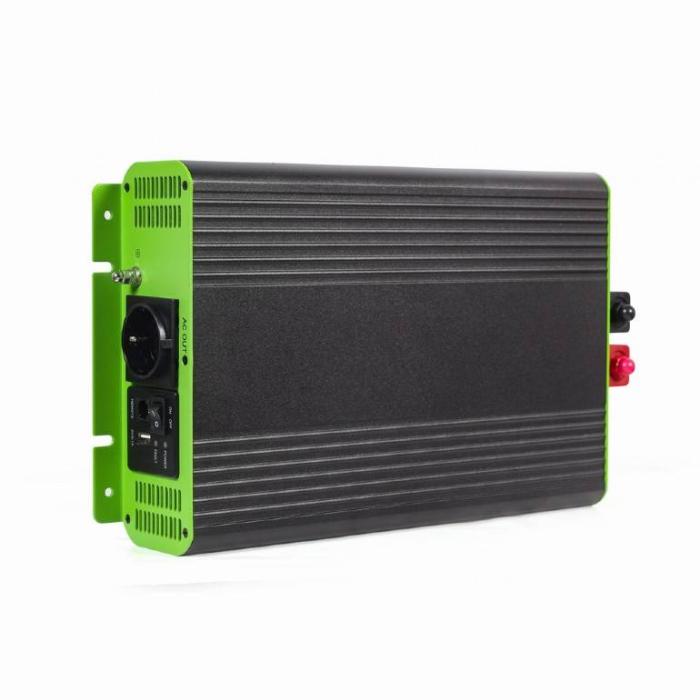 EnerGenie EG-PWC-PS2000-01 adaptateur de puissance & onduleur Auto 2000 W Noir, Vert — image 2 sur 8