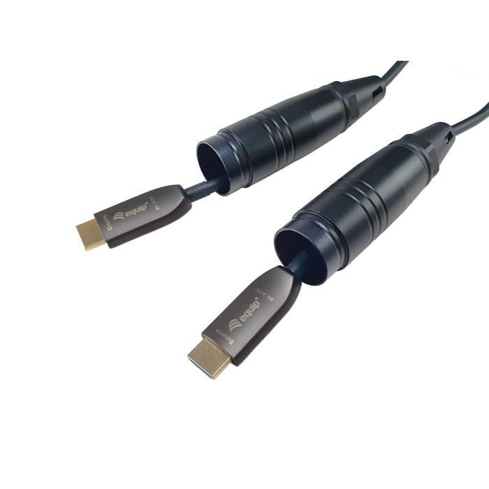 Equip 119423 Câble blindé à optique active HDMI 2.1, 100m, 8K/60Hz, 4K/120Hz, 48Gbps — image 6 sur 14