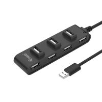 Equip 128957 hub & concentrateur USB 2.0 480 Mbit/s Noir