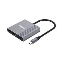 Equip Adaptateur 3 en 1 USB-C vers HDMI / USB-A / USB PD, 4K/60Hz, 100W USB PD