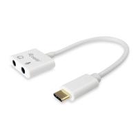 Equip Adaptateur USB-C vers audio, couleur blanche