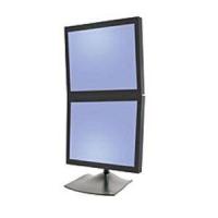 Ergotron DS Series DS100 Dual Monitor Desk Stand, Vertical 61 cm (24'') Bureau Noir