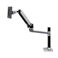 Ergotron LX Series Desk Mount LCD Arm, Tall Pole 86,4 cm (34'') Bureau Noir