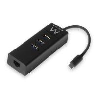 Ewent EW1141 station d'accueil USB 3.2 Gen 1 (3.1 Gen 1) Type-C Noir