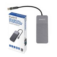 Ewent EW1156 station d'accueil Avec fil USB 3.2 Gen 1 (3.1 Gen 1) Type-C Aluminium, voir l’image 5 sur 6