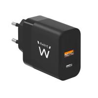 Ewent EW1327 chargeur d'appareils mobiles Universel Noir Secteur Charge rapide Intérieure
