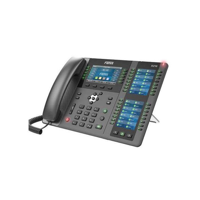 Fanvil X210 téléphone fixe Noir 20 lignes LCD