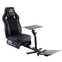 FR-TEC Sprint Noir, Bleu Fauteuil de jeu simulateur de course