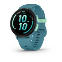 Garmin Bounce 010-03399-02 smartwatche et montre de sport 3,05 cm (1.2'') AMOLED 43 mm Numérique 390 x 390 pixels Écran tactile Turquoise Wifi GPS (satellite)