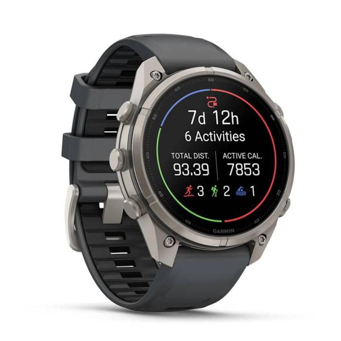 Garmin fēnix 9 Pro 3,56 cm (1.4'') AMOLED 47 mm Numérique 454 x 454 pixels Écran tactile 4G Titane Wifi GPS (satellite) — image 13 sur 22