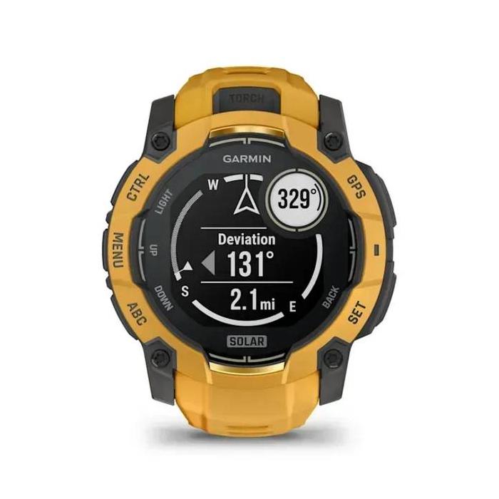 Garmin Instinct 3 3,05 cm (1.2'') 50 mm Numérique 176 x 176 pixels Écran tactile Jaune, Gris Wifi GPS (satellite) — image 26 sur 32