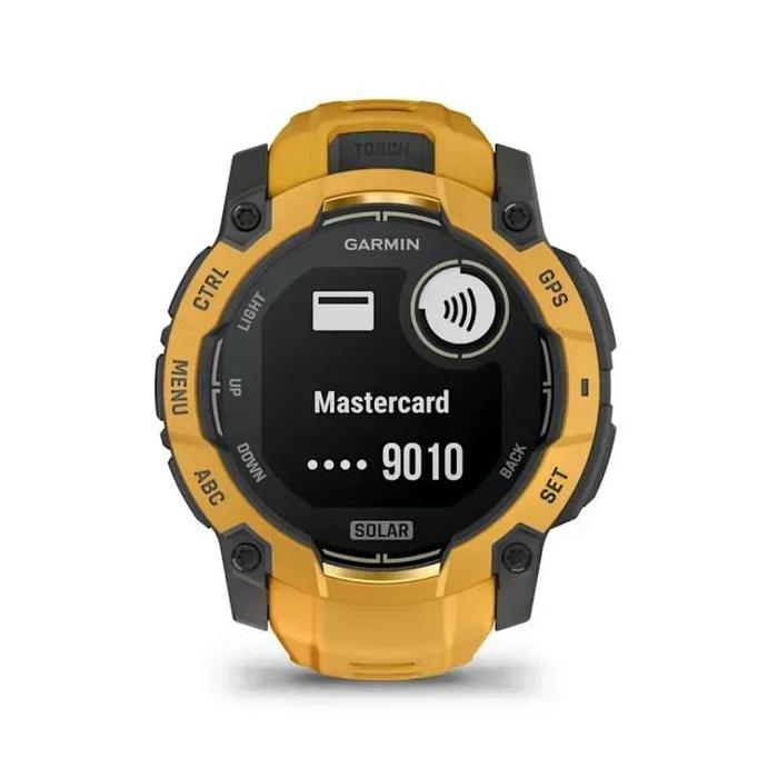 Garmin Instinct 3 3,05 cm (1.2'') 50 mm Numérique 176 x 176 pixels Écran tactile Jaune, Gris Wifi GPS (satellite) — image 29 sur 32