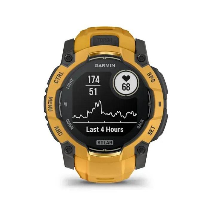 Garmin Instinct 3 3,05 cm (1.2'') 50 mm Numérique 176 x 176 pixels Écran tactile Jaune, Gris Wifi GPS (satellite) — image 23 sur 32