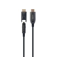 Gembird CCBP-HDMID-AOC-50M câble HDMI HDMI Type D (Micro) HDMI Type A (Standard) Noir