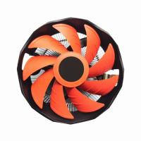 Gembird CPU-HURACAN-X30 système de refroidissement d’ordinateur Processeur Refroidisseur d'air 12 cm Noir, Orange