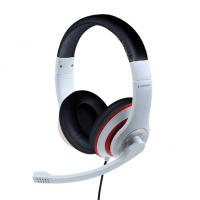 Gembird MHS-03-WTRDBK écouteur/casque Avec fil Arceau Gaming Noir, Rouge, Blanc