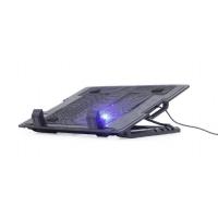 Gembird NBS-1F17T-01 système de refroidissement pour ordinateurs portables 43,2 cm (17'') 1500 tr/min Noir