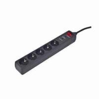 Gembird SPG5-C-15 protection surtension Noir 5 sortie(s) CA 250 V 4,5 m