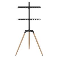 Gembird TVS-65S-01 support pour téléviseur 165,1 cm (65'') Noir, Bois, voir l’image 2 sur 10