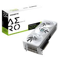GIGABYTE GeForce RTX 5070 Ti AERO OC 16G Carte Graphique - 16 Go GDDR7, 256 bits, PCI-E 5.0, 2588 MHz Core Clock, 3 x DP 2.1a, 1 x HDMI 2.1b, NVIDIA DLSS 4, GV-N507TAERO OC-16GD