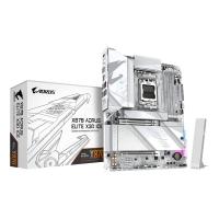 GIGABYTE X870 AORUS ELITE X3D ICE Carte Mère - Compatible avec processeurs AMD Ryzen 9000, VRM numérique 16+2+2 phases, jusqu’à 9000Hz DDR5 (OC), 2xPCIe 5.0 + 2xPCIe 4.0, Wi-Fi 7, LAN 2.5GbE, USB 4
