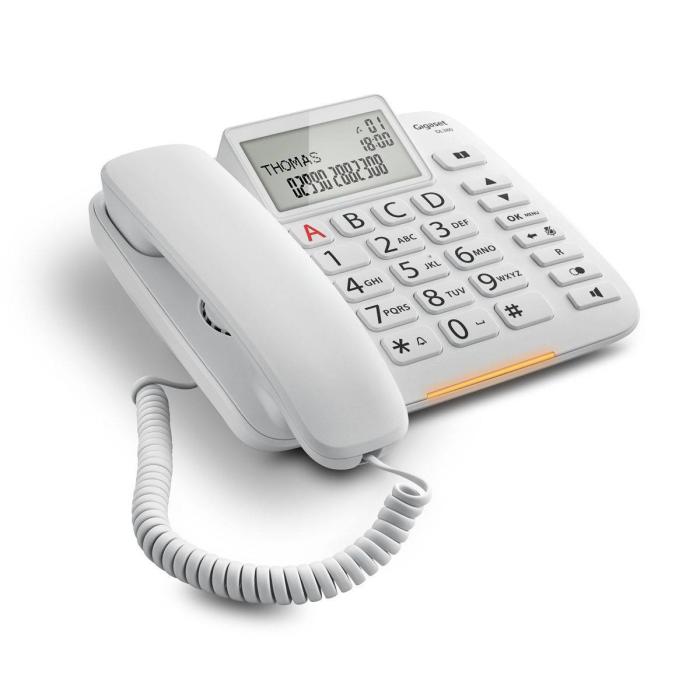 Gigaset DL380 Téléphone analogique Identification de l'appelant Blanc — image 9 sur 16