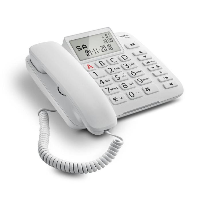Gigaset DL380 Téléphone analogique Identification de l'appelant Blanc — image 2 sur 16