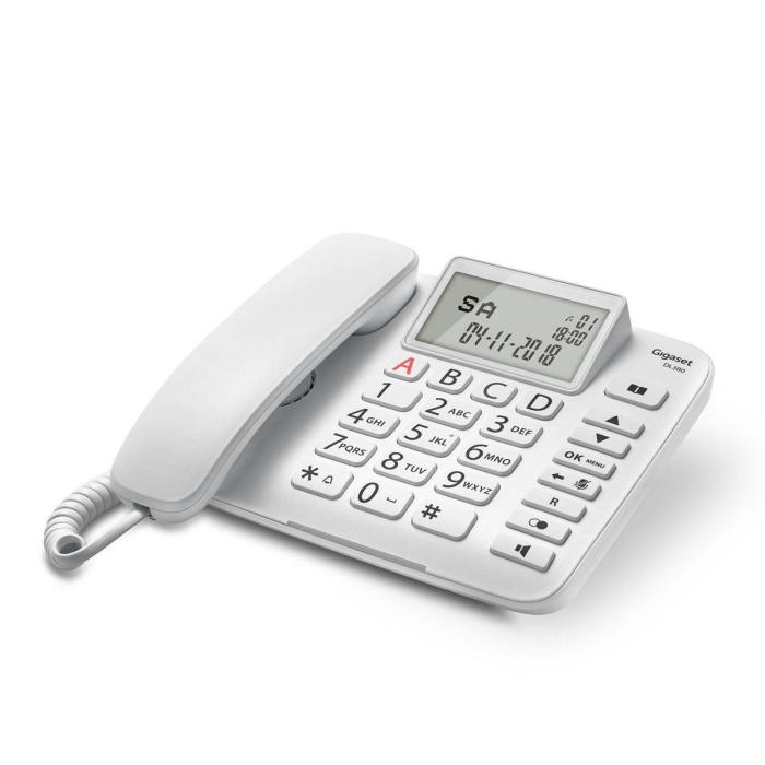 Gigaset DL380 Téléphone analogique Identification de l'appelant Blanc — image 6 sur 16
