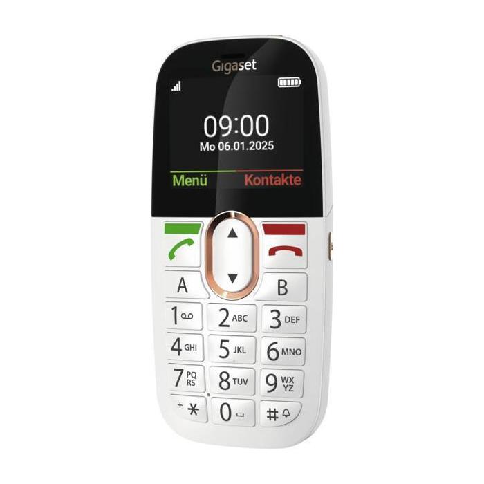 Gigaset GL695 5,87 cm (2.31'') 113 g Blanc Téléphone pour seniors — image 3 sur 10