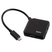 Hama 00135750 hub & concentrateur USB 3.2 Gen 1 (3.1 Gen 1) Type-C 5000 Mbit/s Noir