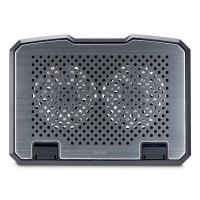 Hama Aluminium système de refroidissement pour ordinateurs portables 39,6 cm (15.6'') Noir