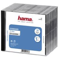Hama CD Jewel Case Standard, Pack 10 1 disques Transparent
