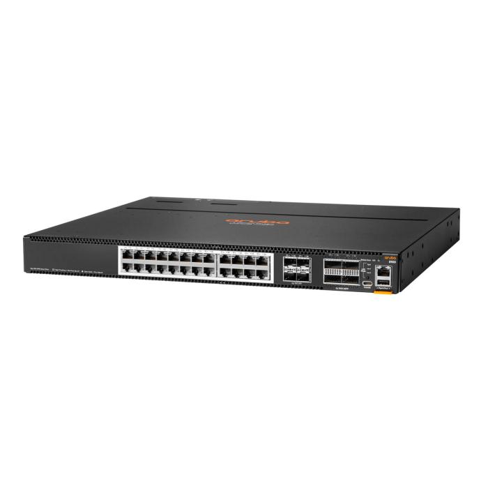 HPE Aruba Networking CX 8100 24x10G Base-T 4x10G SFP+ 4x40/100G QSFP28 FB 3Fan 2AC PSU Géré L3 10G Ethernet (100/1000/10000) — image 2 sur 6