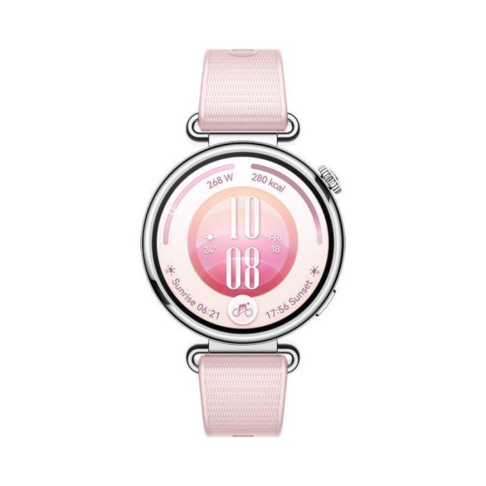 Huawei WATCH GT 7 41mm 3,35 cm (1.32'') AMOLED Numérique 466 x 466 pixels Écran tactile Rose, Argent Wifi GPS (satellite) — image 2 sur 12
