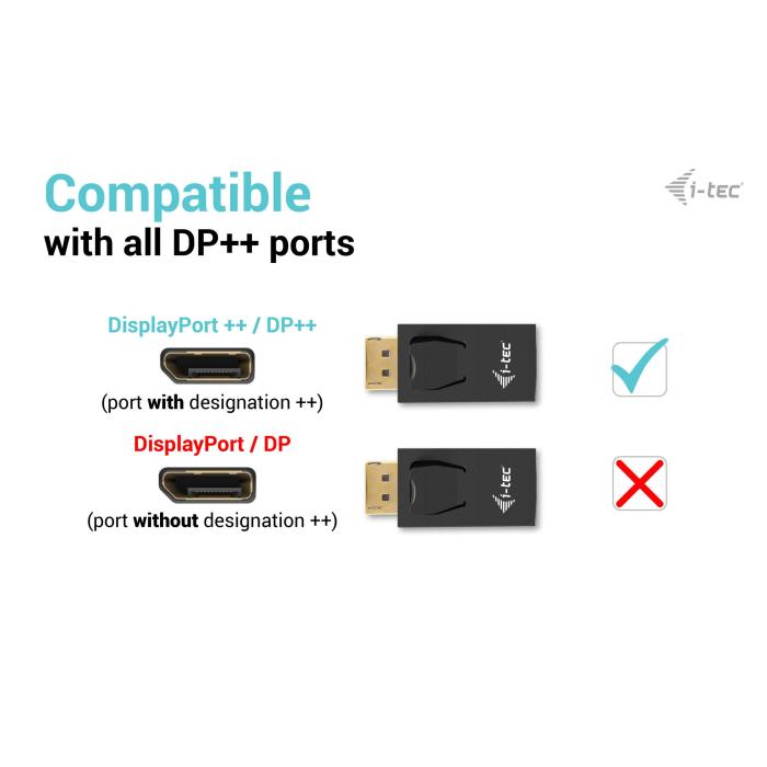 i-tec Passive DisplayPort to HDMI Adapter (max 4K/30Hz) — image 3 sur 7