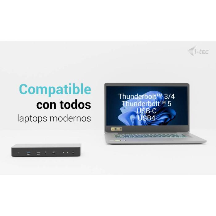 i-tec Thunderbolt 4 Intelligent Dual Display Docking Station + Power Delivery 90W — image 6 sur 26