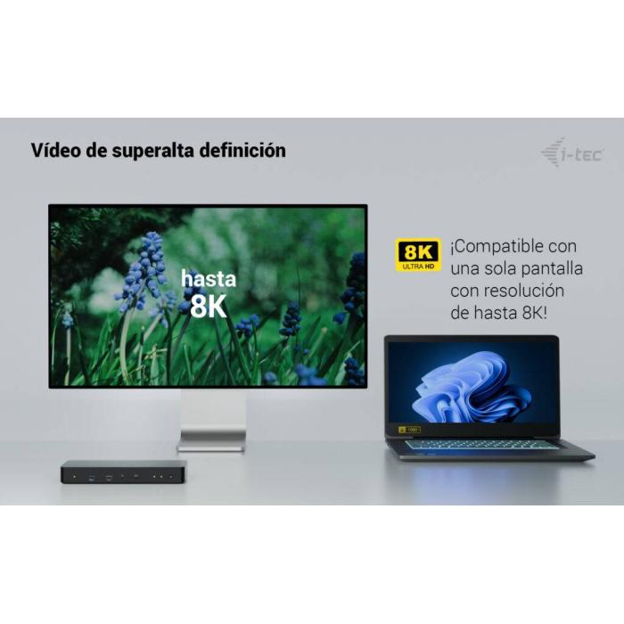 i-tec Thunderbolt 4 Intelligent Dual Display Docking Station + Power Delivery 90W — image 8 sur 26