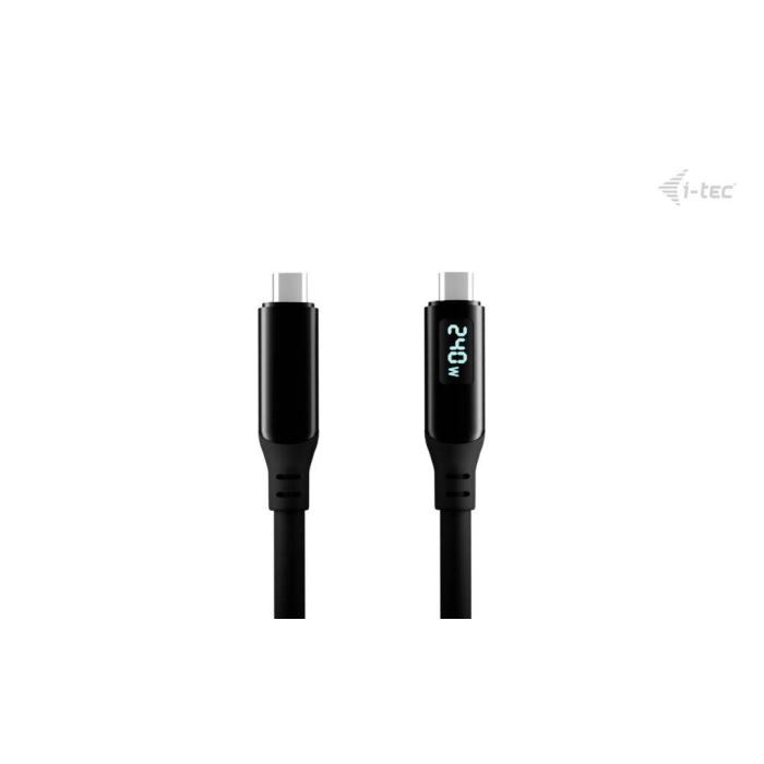 i-tec Thunderbolt 4/USB4 Class Pro Cable 240W with LCD (40 Gbps, 150 cm) — image 11 sur 18