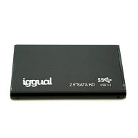 iggual IGG317006 Boîtier de disques de stockage Boîtier HDD Noir 2.5''