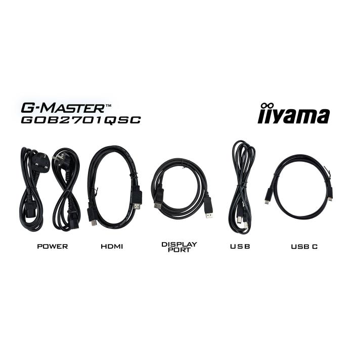 iiyama G-MASTER GOB2701QSC-B1 écran plat de PC 68,6 cm (27'') 2560 x 1440 pixels 2K Ultra HD OLED Noir — image 25 sur 54