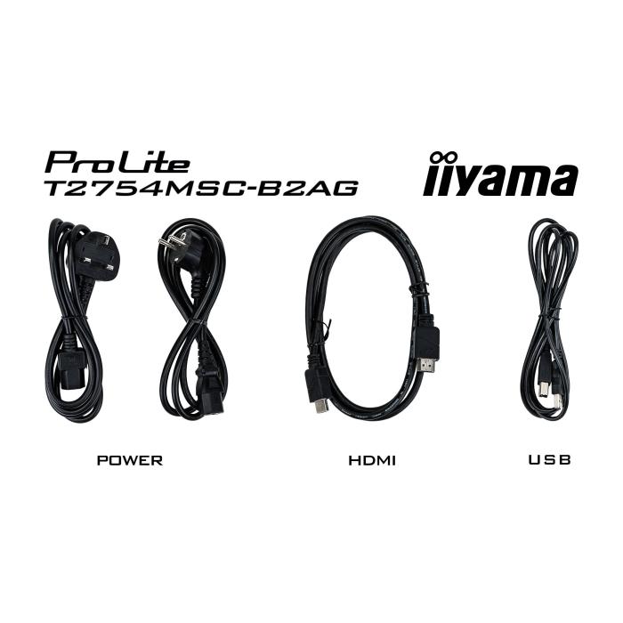 iiyama ProLite T2754MSC-B2AG écran plat de PC 68,6 cm (27'') 1920 x 1080 pixels Full HD Écran tactile — image 34 sur 34